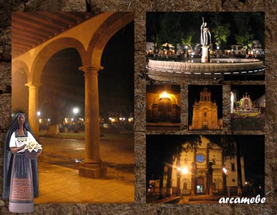 Ciudad de Pátzcuaro en fotos de Noche